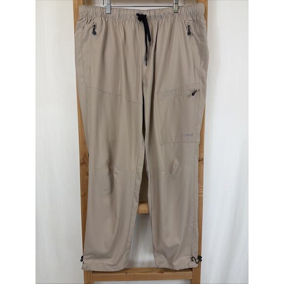 Fanini Pants - NWT Baleaf Khaki Zipper Pockets Adjustable Hem Activewear Pants #1449 Size 2X
